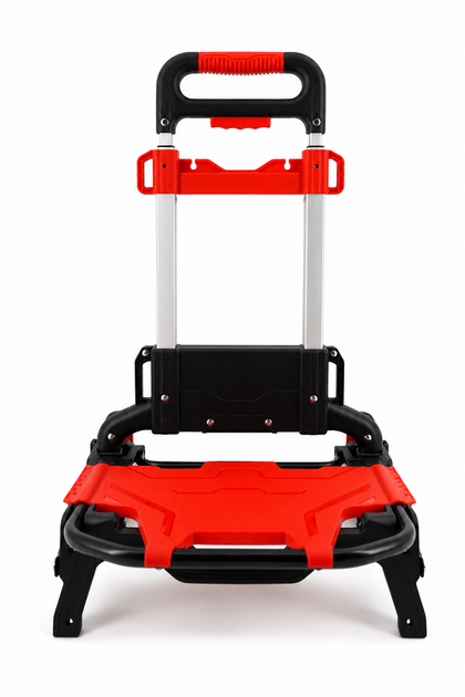 Візок складний Helper HP - 1198 60 кг 43,6×37,6×100 см для вантажу багажу покупок візок платформний транспортний тачка візок двоколісний з телескопічною ручкою та сумкою - зображення 4
