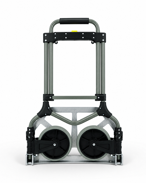 Складський візок Helper HP - 1199 90 кг 50×45×100 см для покупок вантажу багажу вантажопідйомний транспортний візок-платформа алюмінієвий візок тачка двоколісна посилена для перевезення вантажів - зображення 8