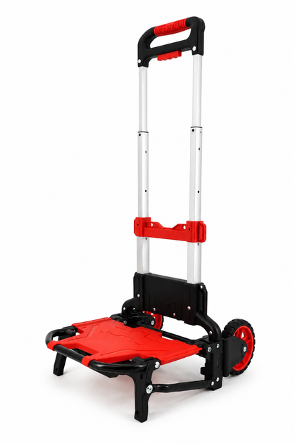 Візок складний Helper HP - 1198 60 кг 43,6×37,6×100 см для вантажу багажу покупок візок платформний транспортний тачка візок двоколісний з телескопічною ручкою та сумкою - зображення 9