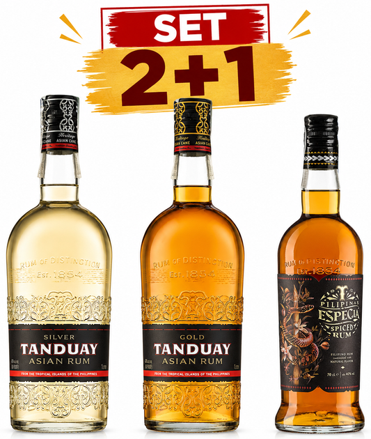 Набор рома Tanduay Asian Rum Silver 1 л 40% + Gold 1 л 40% + Spiced 0.7 л 40% (1021244264194) - Фото 2 Набор рома Tanduay Asian Rum Silver 1 л 40% + Gold 1 л 40% + Spiced 0.7 л 40% (1021244264194) - изображение 2