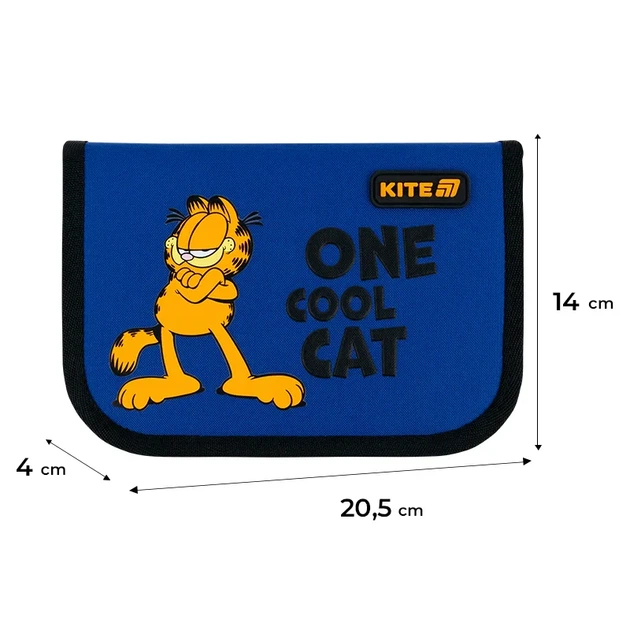 Пенал без наполнения Kite Garfield GF26-621, 1 отделение, 1 отворот - изображение 2