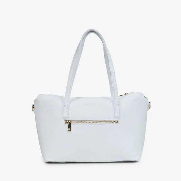 Сумка женская кожаная тоут большая Regina Notte Tote 4305 Белый - изображение 3
