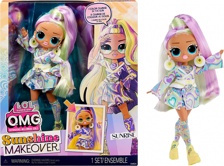 LOL OMG Sunshine Makeover dolls: Bubblegum DJ, Sunrise and Switches Санрайз - Фото 1 LOL OMG Sunshine Makeover dolls: Bubblegum DJ, Sunrise and Switches Санрайз - зображення 1