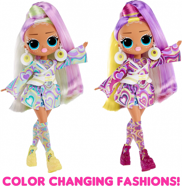 LOL OMG Sunshine Makeover dolls: Bubblegum DJ, Sunrise and Switches Санрайз - Фото 2 LOL OMG Sunshine Makeover dolls: Bubblegum DJ, Sunrise and Switches Санрайз - зображення 2