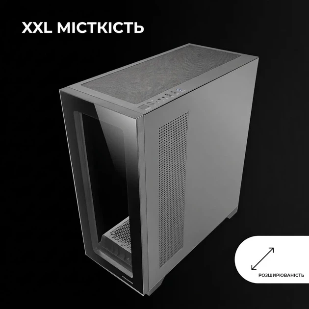 Корпус для ПК / Mars Gaming MC-XP / Mid Tower / Без БП / Панорамное стекло / Черный (102026581) - изображение 4