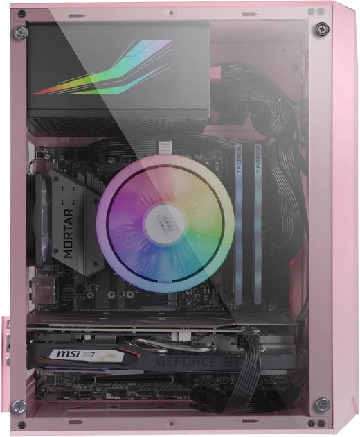 Корпус Mars Gaming MC-S1 / без БП / FRGB / Розовый (102050583) - изображение 4