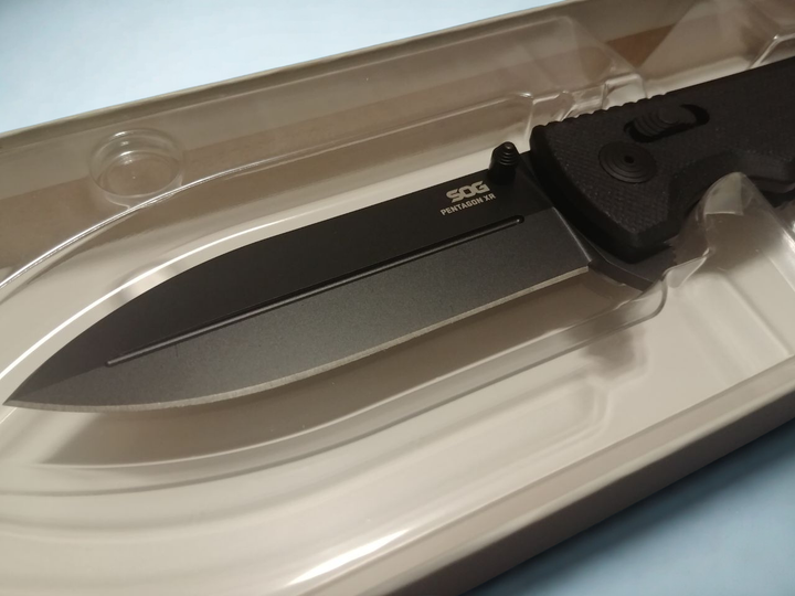 Ніж SOG Pentagon XR Black (CTS-XHP) - зображення 10