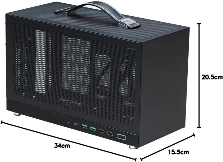 Портативный корпус для ПК MININGEEK MiniNeo S400 Черный (102011528) - изображение 8