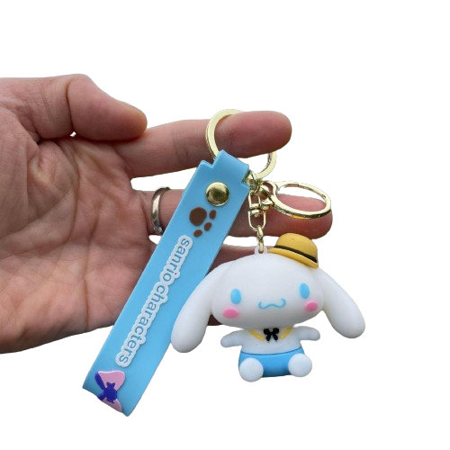 Брелок Привет Китти Синаморол Санрио Hello kitty Cinnamoroll фигурка игрушка для ключей, рюкзака, сумки 5 см - изображение 3