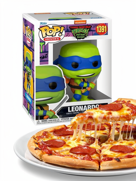 Фигурка Funko Pop Фанко Поп Черепашки-ниндзя TMNT Леонардо Leonardo Ninja Turtles 10см №1391 - Фото 3 Фигурка Funko Pop Фанко Поп Черепашки-ниндзя TMNT Леонардо Leonardo Ninja Turtles 10см №1391 - изображение 3