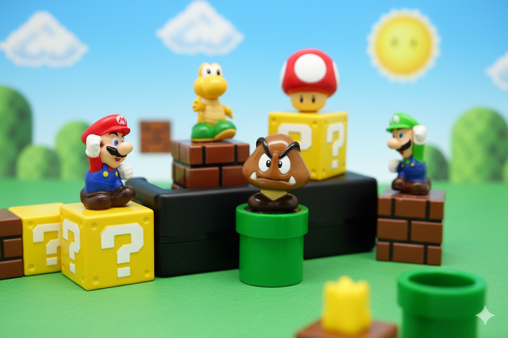Набір фігурок Супер Маріо Super Mario міні іграшки 5 шт 5 см - зображення 2