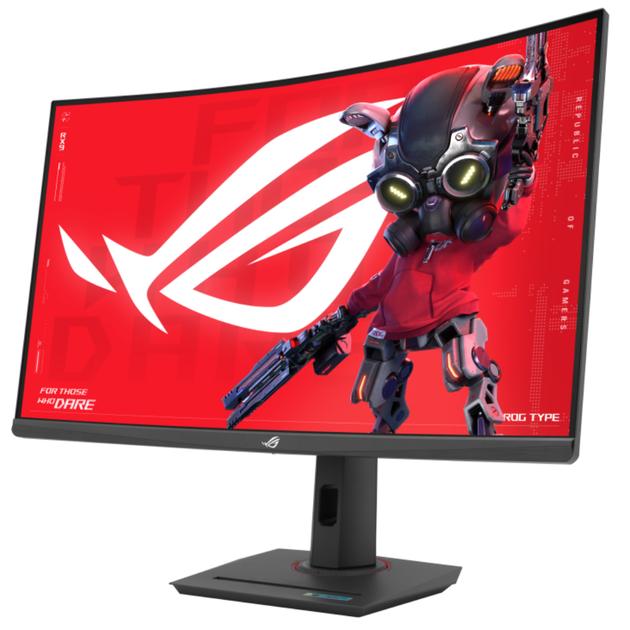Монітор Asus 31.5" ROG Strix XG32WCS HDMI, DP, USB-C, VA, 2560x1440, 180Hz, 1ms, sRGB 125%, CURVED, FreeSync, HAS, HDR400 (90LM0AC0-B0197) - зображення 7