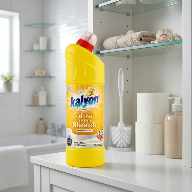 Дезинфікуючий засіб для туалету Kalyon Ultra Thick Bleach Summer Sun 750 мл - Фото 2 Дезинфікуючий засіб для туалету Kalyon Ultra Thick Bleach Summer Sun 750 мл - изображение 2