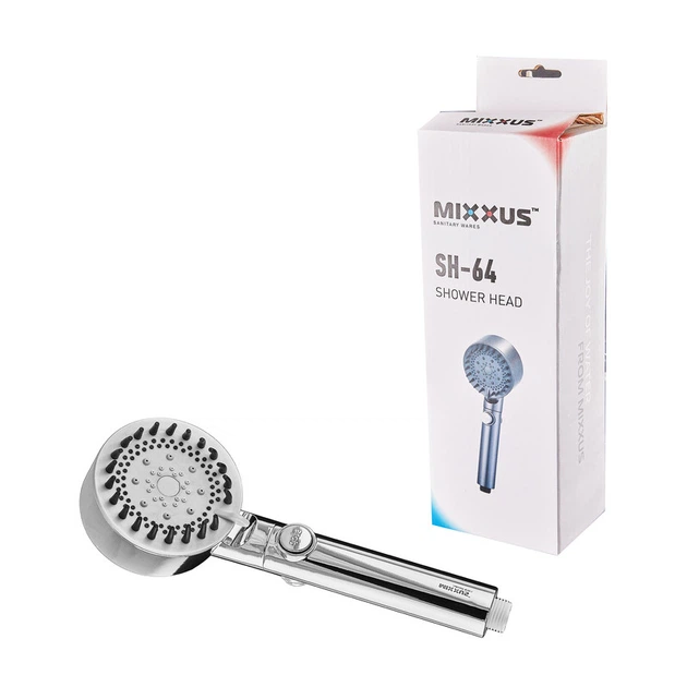 Лейка для душа Mixxus SH-64 5 функций (Цвет хром) (MI8302) - изображение 2