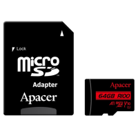 Картка пам'яті APACER microSDXC 64GB U1 V10 A1 R100 + adapter (100/10 MB/s) - изображение 2