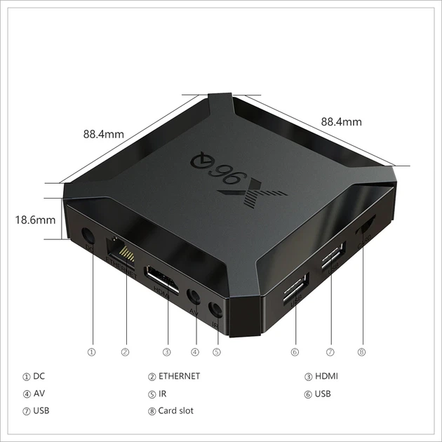 Смарт ТВ приставка Smart TV X96Q 2/16GB Android 10 Allwinner h313 quad core Cortex A53 4k Wi-fi для телевизора - Фото 4 Смарт ТВ приставка Smart TV X96Q 2/16GB Android 10 Allwinner h313 quad core Cortex A53 4k Wi-fi для телевизора - изображение 4