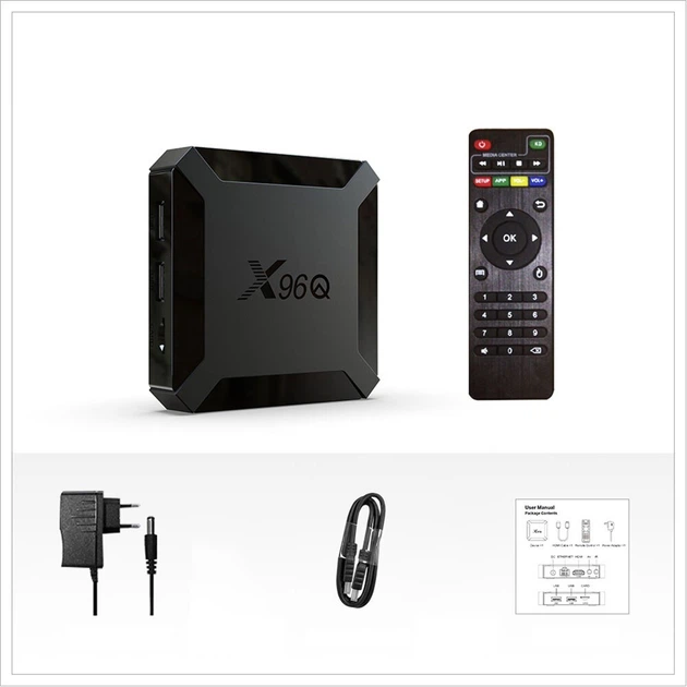 Смарт ТВ приставка Smart TV X96Q 2/16GB Android 10 Allwinner h313 quad core Cortex A53 4k Wi-fi для телевизора - Фото 5 Смарт ТВ приставка Smart TV X96Q 2/16GB Android 10 Allwinner h313 quad core Cortex A53 4k Wi-fi для телевизора - изображение 5