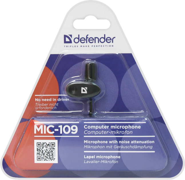 Мікрофон. IT DEFENDER MIC-109 чорний на прищепці 1.8м - Фото 6 Мікрофон. IT DEFENDER MIC-109 чорний на прищепці 1.8м - изображение 6