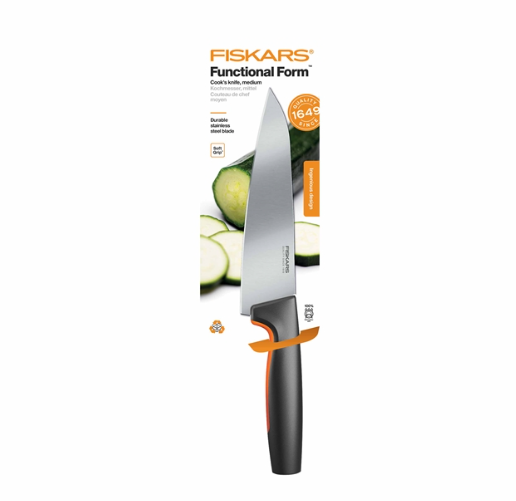 Середній кухарський ніж Fiskars Functional Form 1057535 - Фото 3 Середній кухарський ніж Fiskars Functional Form 1057535 - изображение 3