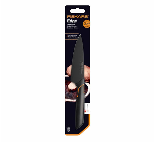 Кухонний ніж Fiskars Deba Edge кухарський азіатський 12 см Black 1003096 - Фото 3 Кухонний ніж Fiskars Deba Edge кухарський азіатський 12 см Black 1003096 - изображение 3