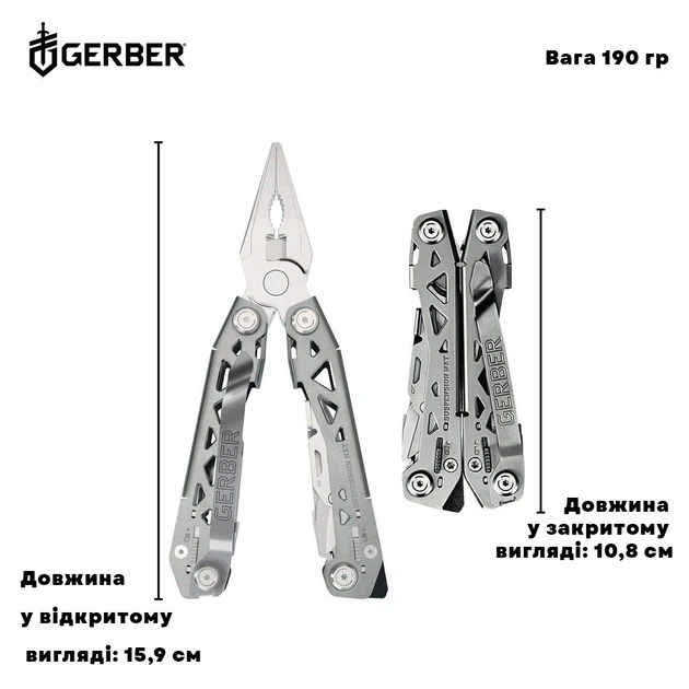Мультитул Gerber Suspension NXT Multi-Tool 31-003345 (1027512) - изображение 4