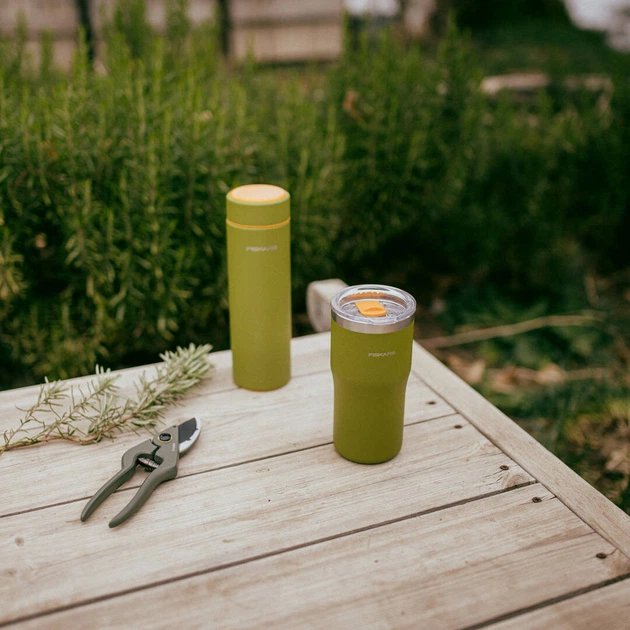 Термокружка Fiskars On-the-go 0.5 л, колір кропива (1078763) - изображение 7