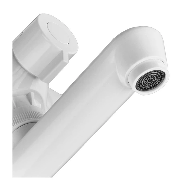 Змішувач для ванни PLAMIX OSCAR-008 EURO SET WHITE (зі шлангом, лійкою та кронштейном) (Колір білий) (PM0698) - Фото 6 Змішувач для ванни PLAMIX OSCAR-008 EURO SET WHITE (зі шлангом, лійкою та кронштейном) (Колір білий) (PM0698) - изображение 6