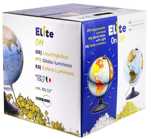 Глобус Tecnodidattica ELITE 30 см з підсвіткою (українська мова) - зображення 5