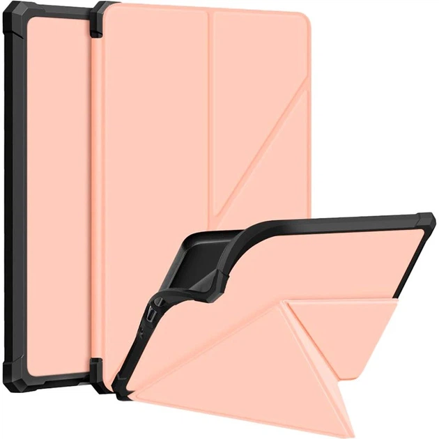 Чохол-книжка BeCover Ultra Slim Origami для Amazon Kindle Paperwhite 11th Gen. 2021 Рожево-золотистий (707223) - изображение 3