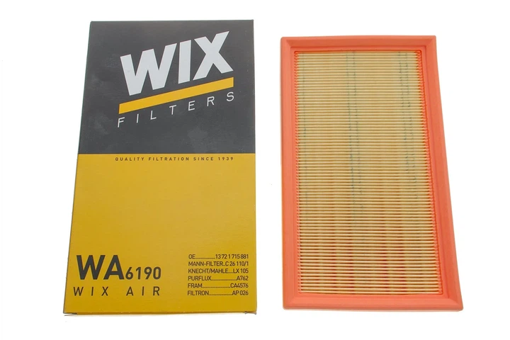 Повітряний фільтр WIX FILTERS WA6190 BMW 7 Series, 3 Series, 5 Series, 8 Series; Mazda 3 13721715880, 13721289650, 13721247840 - изображение 4