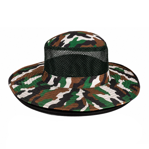 Капелюх-накомарник Stenson R95699 поліестер 36 см Camo - Фото 2 Капелюх-накомарник Stenson R95699 поліестер 36 см Camo - зображення 2