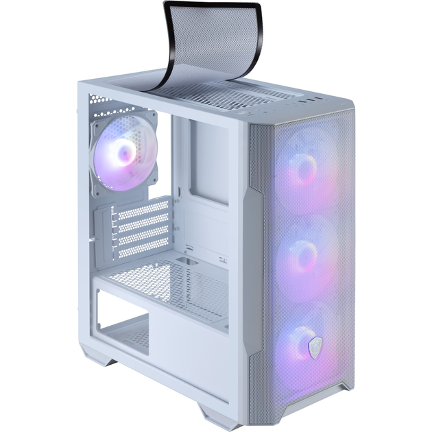 Корпус для ПК MSI MAG Forge M100R Mini-Tower без БП MicroATX/Mini-ITX ARGB White - изображение 9