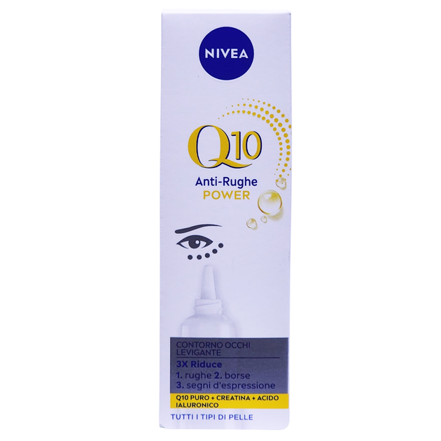 Крем навколо очей проти зморшок розгладжуючий NIVEA q10 pow.cont.oc. 15 мл. - Фото 1 Крем навколо очей проти зморшок розгладжуючий NIVEA q10 pow.cont.oc. 15 мл. - изображение 1