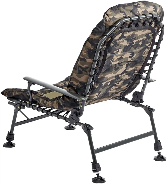 Крісло розкладачка для рибалки Brain Bedchair Compact з підставкою під ноги - зображення 3