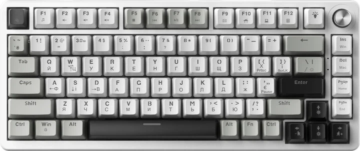 Клавіатура USB GamePro Genesis Silverlight MK126 UA Grey (MK126) UA - изображение 2