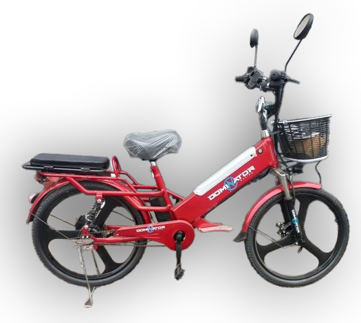 Електровелосипед Dominator PANTHER red (колеса: Ø24", акб: 48V/14Ah/Li-ion, мотор: 500W, пробіг на одному заряді до 45 км, до 35 км/г, червоний) - зображення 2