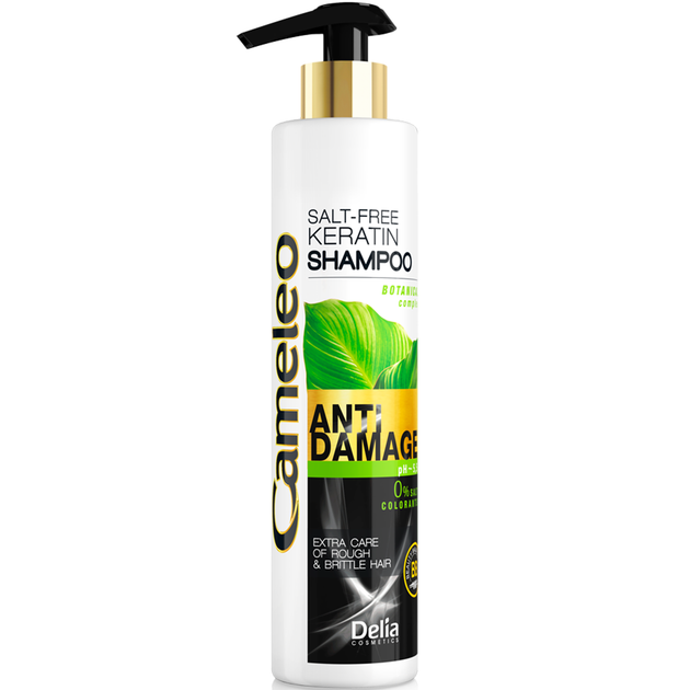 Шампунь реконструкція для пошкодженого волосся кератиновий Delia Cameleo BB Anti Damage (250 ml)