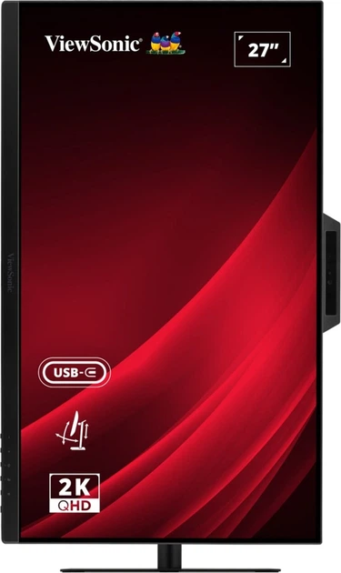 Монітор 27" ViewSonic VG2741V-2K 2560x1440px IPS 120Hz Black (VG2741V-2K) - зображення 2