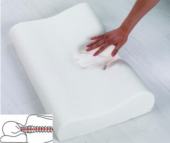 Анатомическая подушка с памятью Memory Latex pillow Ортопедическая подушка для шеи - изображение 2