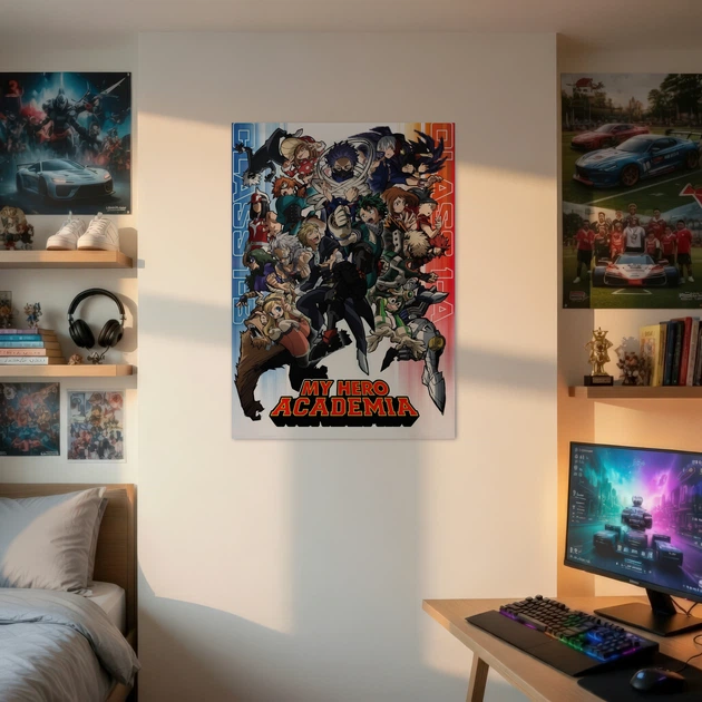 Інтер'єрна картина Моя академія героїв, Boku no Hero Academia, аніме, 42×30 см (id7333) - зображення 2