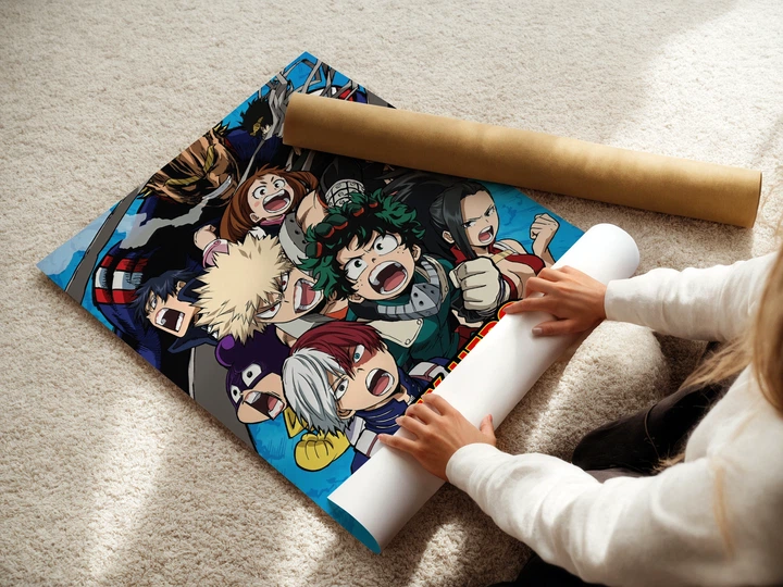 Постер Моя геройская академия, Boku no Hero Academia, аниме, A3 42×28 см (id7329) - изображение 3