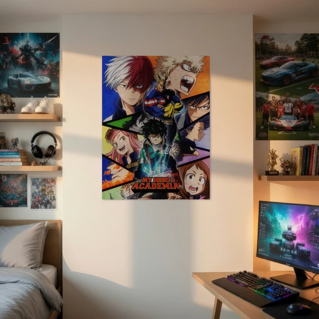 Постер Моя геройская академия, Boku no Hero Academia, аниме, A3 40×30 см (id7331) - изображение 2