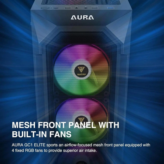 Корпус для ПК GAMDIAS ATX ARGB Черный (101957227) - Уценка - Фото 5 Корпус для ПК GAMDIAS ATX ARGB Черный (101957227) - Уценка - изображение 5