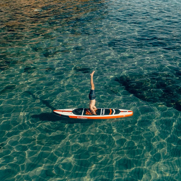 Надувная SUP доска FunWater Orange Б/В - Фото 8 Надувная SUP доска FunWater Orange Б/В - изображение 8