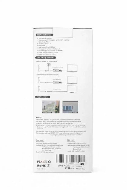 Антена HDTV HD002 Indoor/Outdoor - Фото 2 Антена HDTV HD002 Indoor/Outdoor - изображение 2
