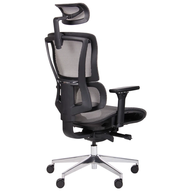 Офісне крісло Agile AMF Black Alum Grey (механізм Synchro/алюміній/пластик/тканина сітка) (544872) - зображення 5