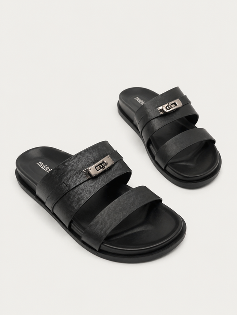 Шлепанцы в стиле Hermes Meideli Женские Черный 39 (25 см) Код: d009 black - изображение 5