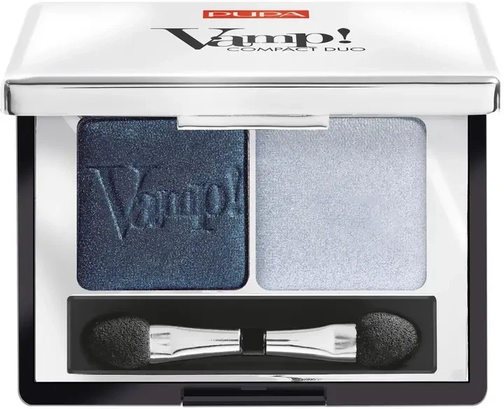 Подвійні компактні тіні Pupa Vamp! Compact Duo Eyeshadow № 012 Magnetic Blue 2.2 г - Фото 1 Подвійні компактні тіні Pupa Vamp! Compact Duo Eyeshadow № 012 Magnetic Blue 2.2 г - зображення 1
