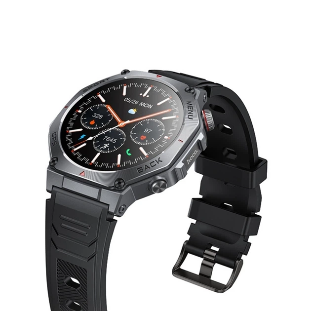 Смарт-часы Hoco Y37 Amoled GPS Smart Sports Watch (Call Version) Black - изображение 4
