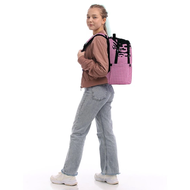 Рюкзак для підлітка (міський) GoPack Teens, для дівчаток, рожевий (GO26-135M-1) - зображення 14